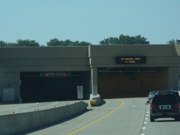 A punto de adentrarnos al tunel.