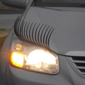 Pestañas para autos.